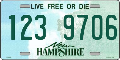 NH license plate 1239706