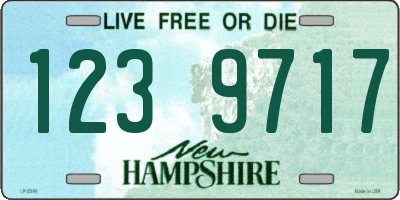 NH license plate 1239717