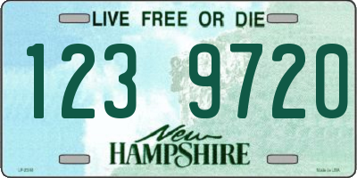 NH license plate 1239720