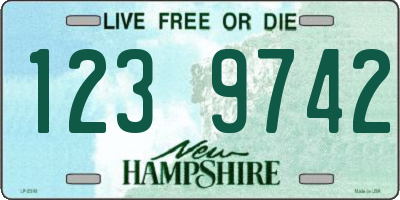 NH license plate 1239742