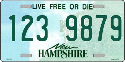 NH license plate 1239879