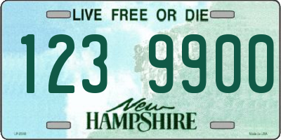 NH license plate 1239900