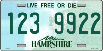 NH license plate 1239922