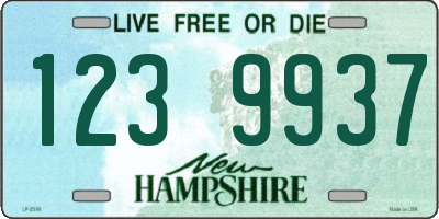 NH license plate 1239937