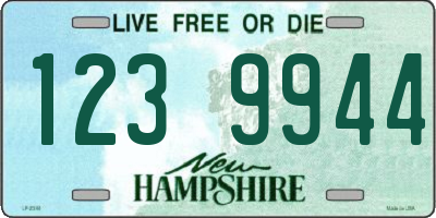 NH license plate 1239944