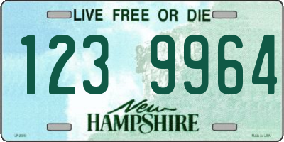 NH license plate 1239964