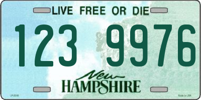 NH license plate 1239976