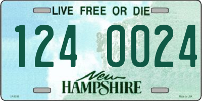 NH license plate 1240024