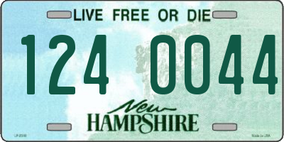 NH license plate 1240044