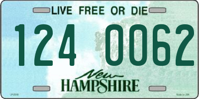 NH license plate 1240062