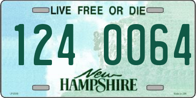 NH license plate 1240064