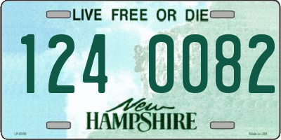 NH license plate 1240082