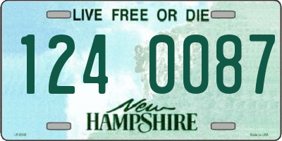 NH license plate 1240087