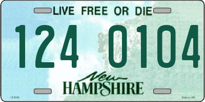 NH license plate 1240104