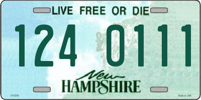 NH license plate 1240111