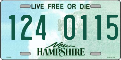 NH license plate 1240115