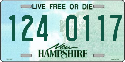 NH license plate 1240117