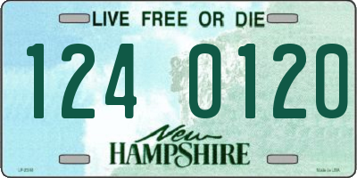 NH license plate 1240120