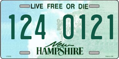 NH license plate 1240121