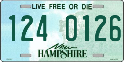 NH license plate 1240126