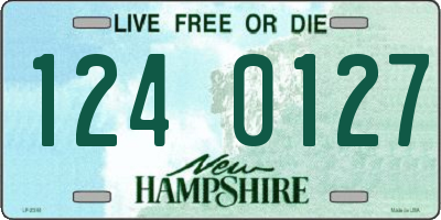 NH license plate 1240127