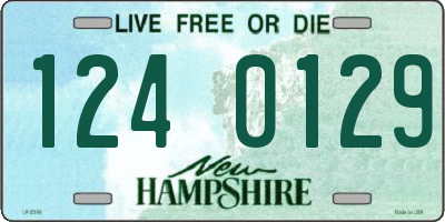 NH license plate 1240129