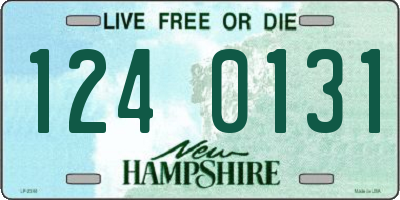 NH license plate 1240131