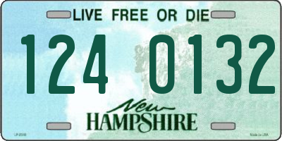 NH license plate 1240132