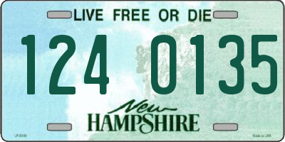 NH license plate 1240135