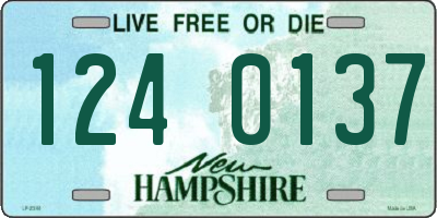 NH license plate 1240137