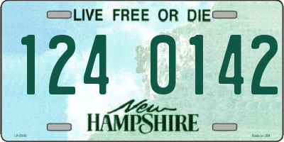 NH license plate 1240142