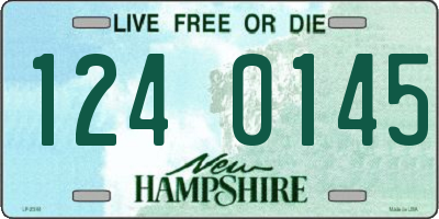 NH license plate 1240145