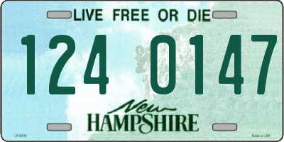 NH license plate 1240147