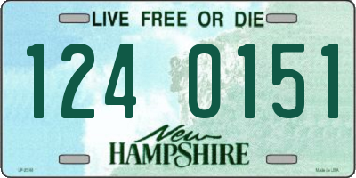 NH license plate 1240151