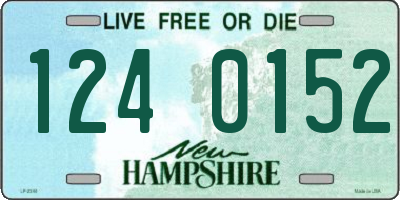 NH license plate 1240152