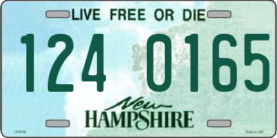 NH license plate 1240165
