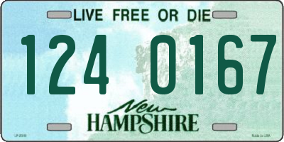 NH license plate 1240167