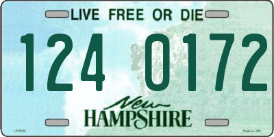 NH license plate 1240172