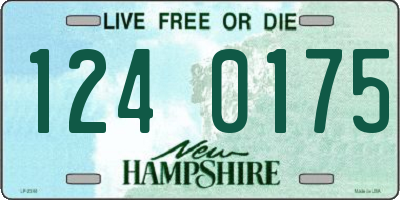 NH license plate 1240175