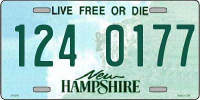 NH license plate 1240177