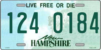 NH license plate 1240184