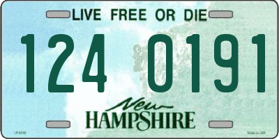 NH license plate 1240191