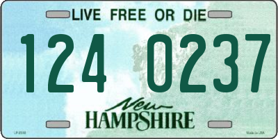 NH license plate 1240237