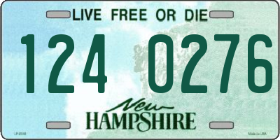 NH license plate 1240276