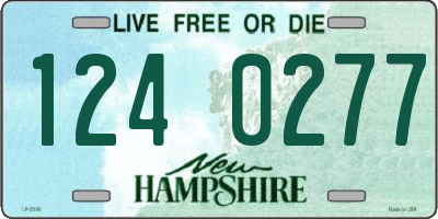 NH license plate 1240277