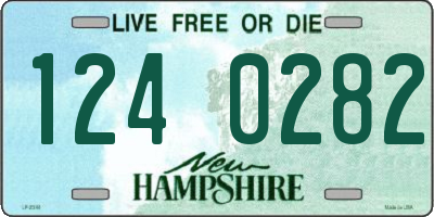 NH license plate 1240282