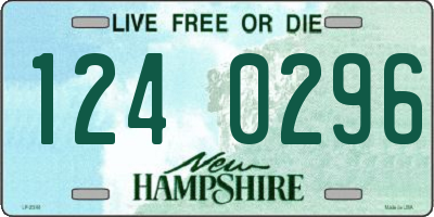 NH license plate 1240296