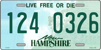 NH license plate 1240326