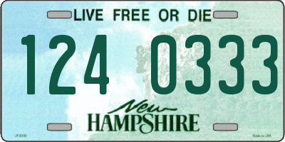 NH license plate 1240333