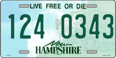 NH license plate 1240343